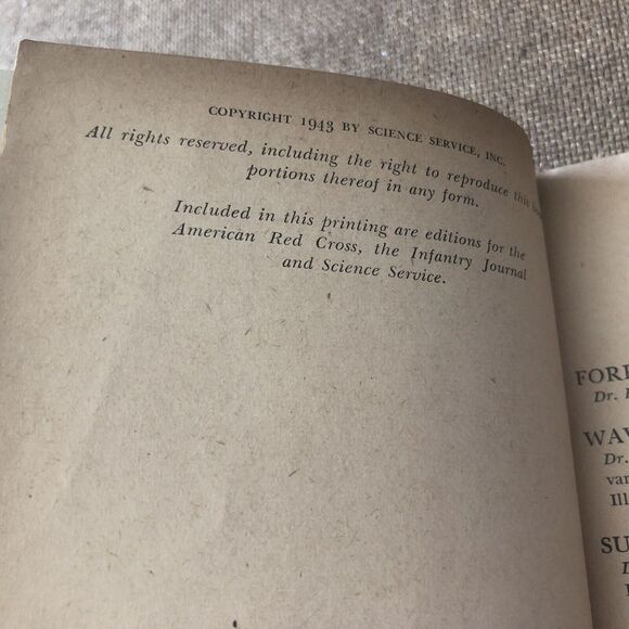 Vintage 1943 WWII Shipboard Science Ocean Transport SC Book The Infantry Journal - Picture 15 of 16